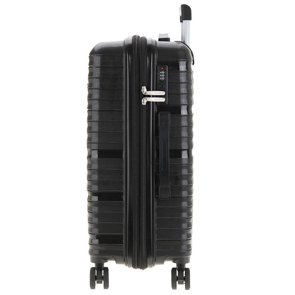 Mala média rígida Plattinum com expansor Preto 5