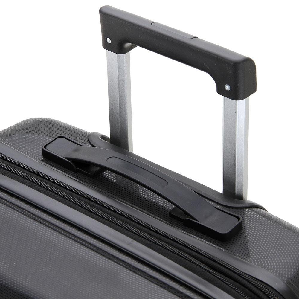 Mala média rígida Plattinum com expansor Preto 7