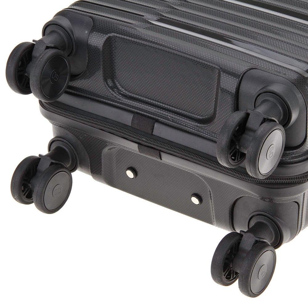 Mala média rígida Plattinum com expansor Preto 9