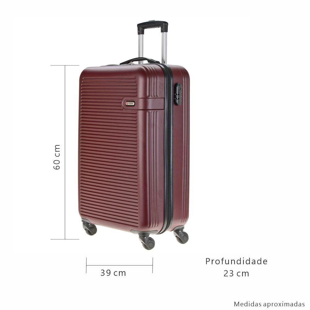 Mala Rígida Pequena Linha Aria Vermelho 9