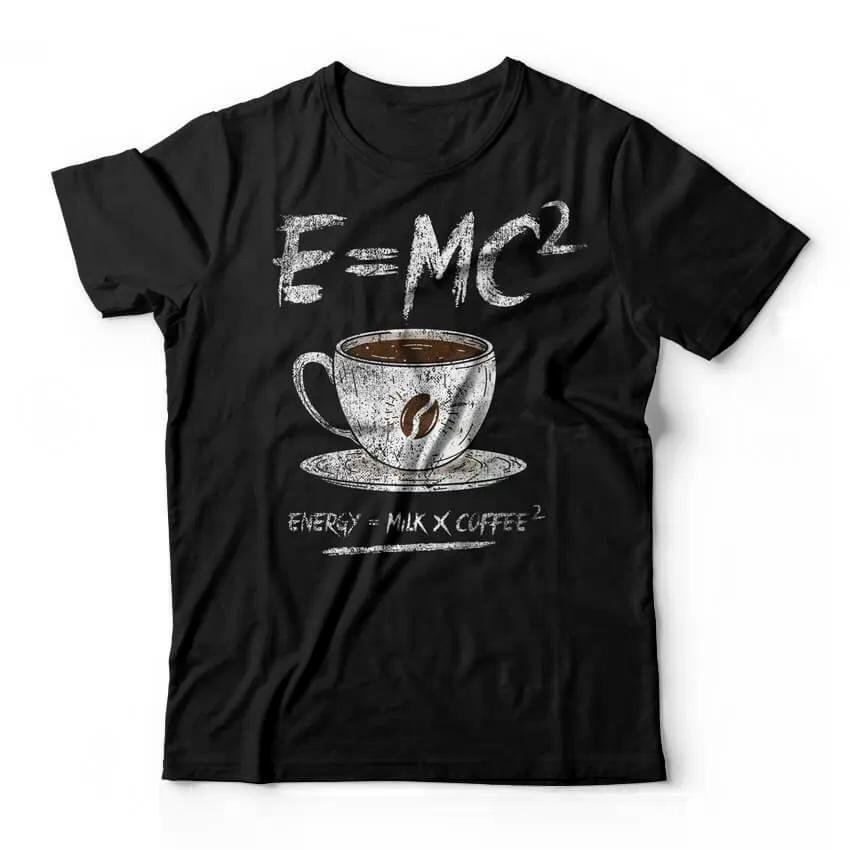 Camiseta Coffee Energy Formula Unissex Studio Geek Casual Preto