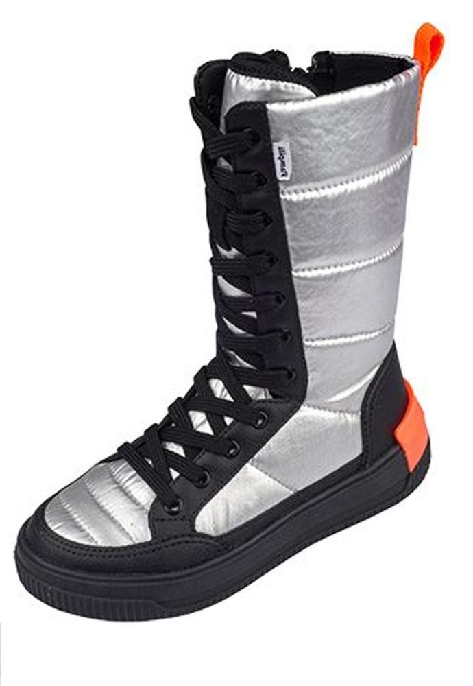 Tênis Prata Cano Alto Infantil Pampili