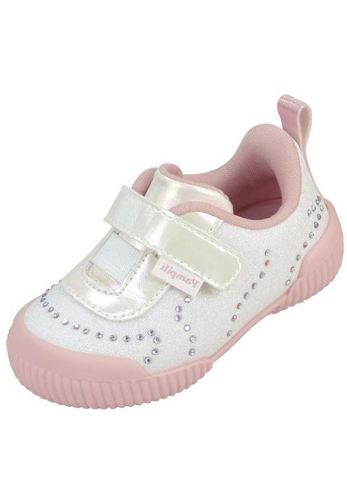 Tênis Branco Rosa Glitter Infantil Pampili