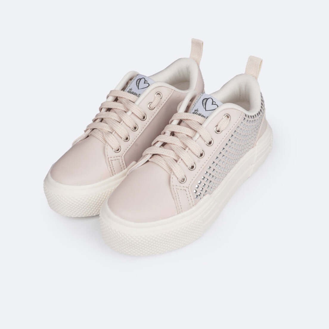 Tênis Menina Tweenie Space Sintético Tachas Nude