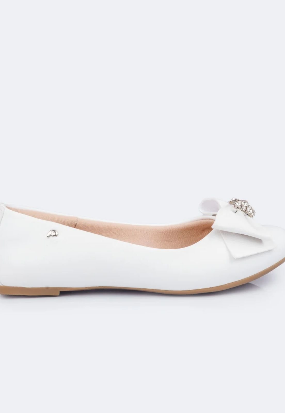 Sapatilha Infantil Feminina Fofura Strass Branca Branco 3