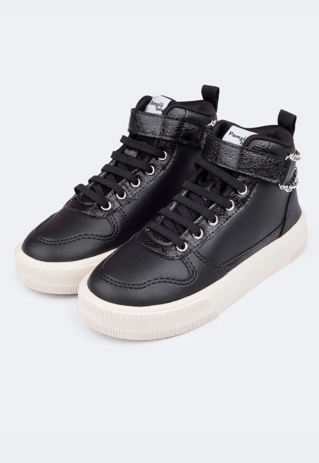 Tênis Infantil Menina XT25 Cano Médio Corrente Preto