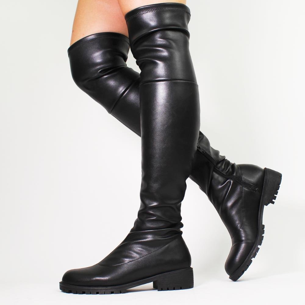 Bota Over Briana Preto Preto 3