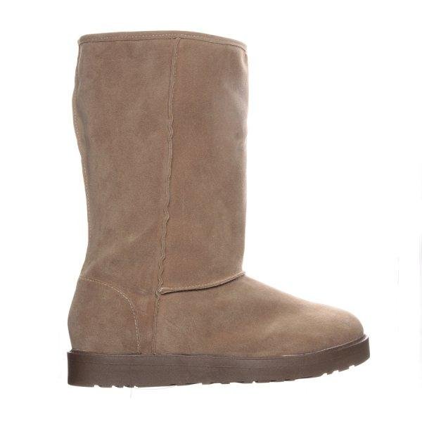 Bota Marrom Forrada Com Pelos Bege 2