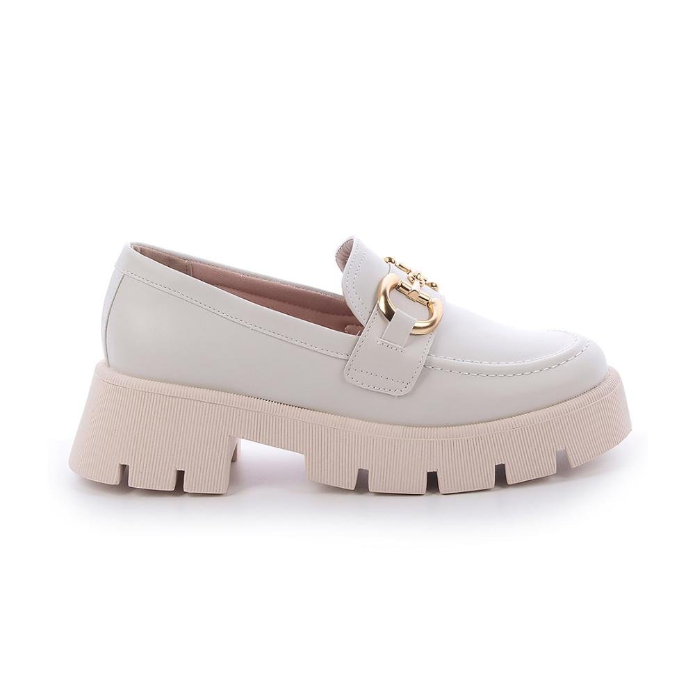 Mocassim Kristy Off White Bege 1