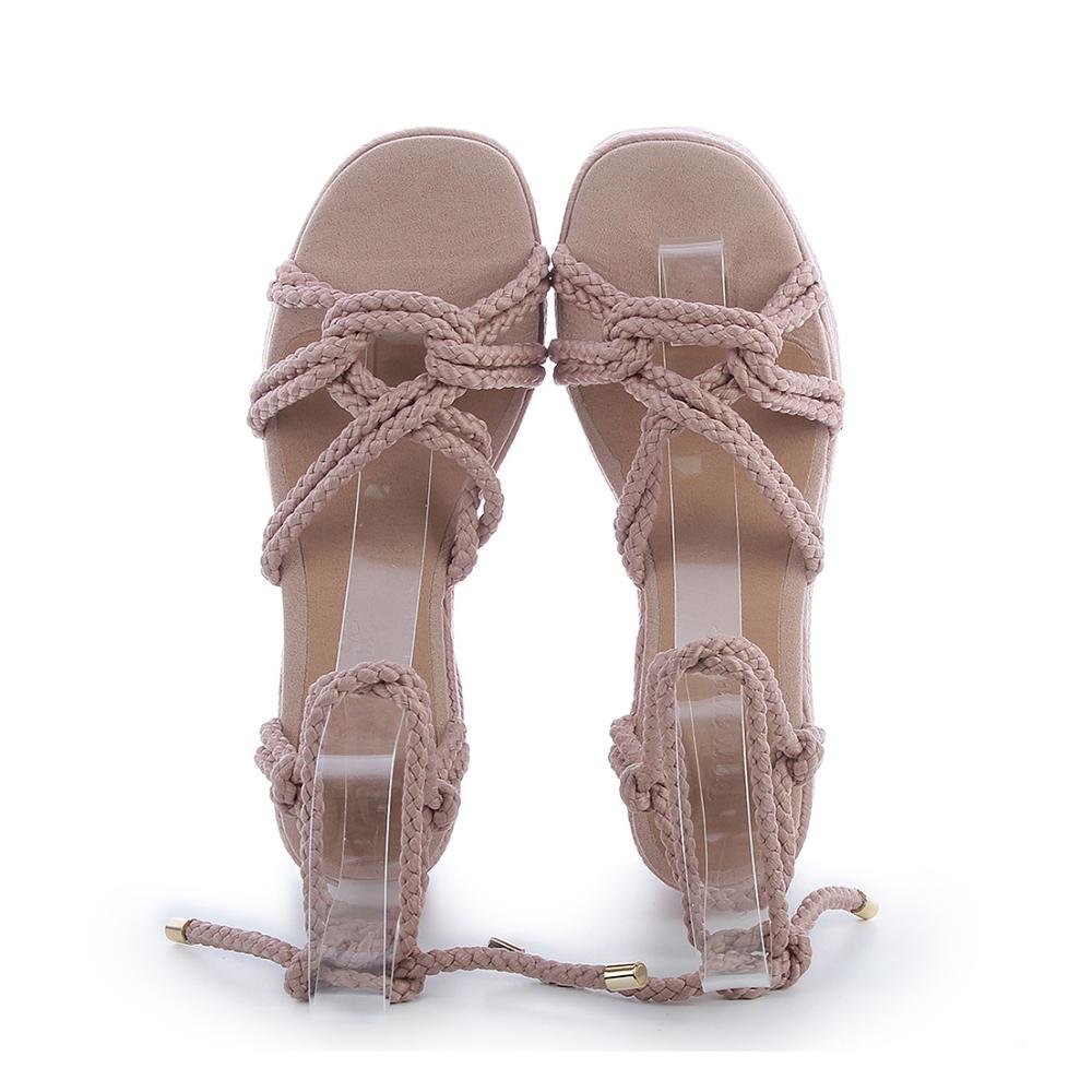 Sandália Cordas Hope Nude Bege 3