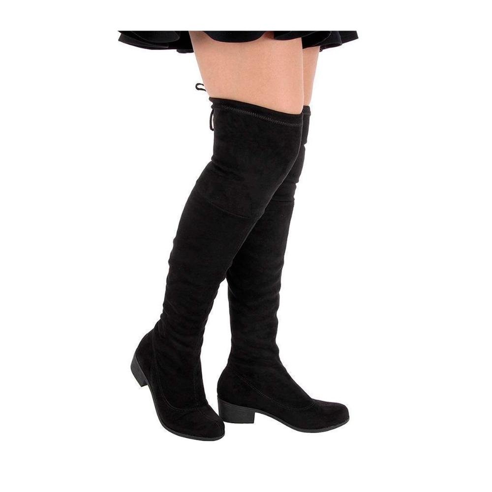 Bota Over The Knee Zoe Preto Preto 2