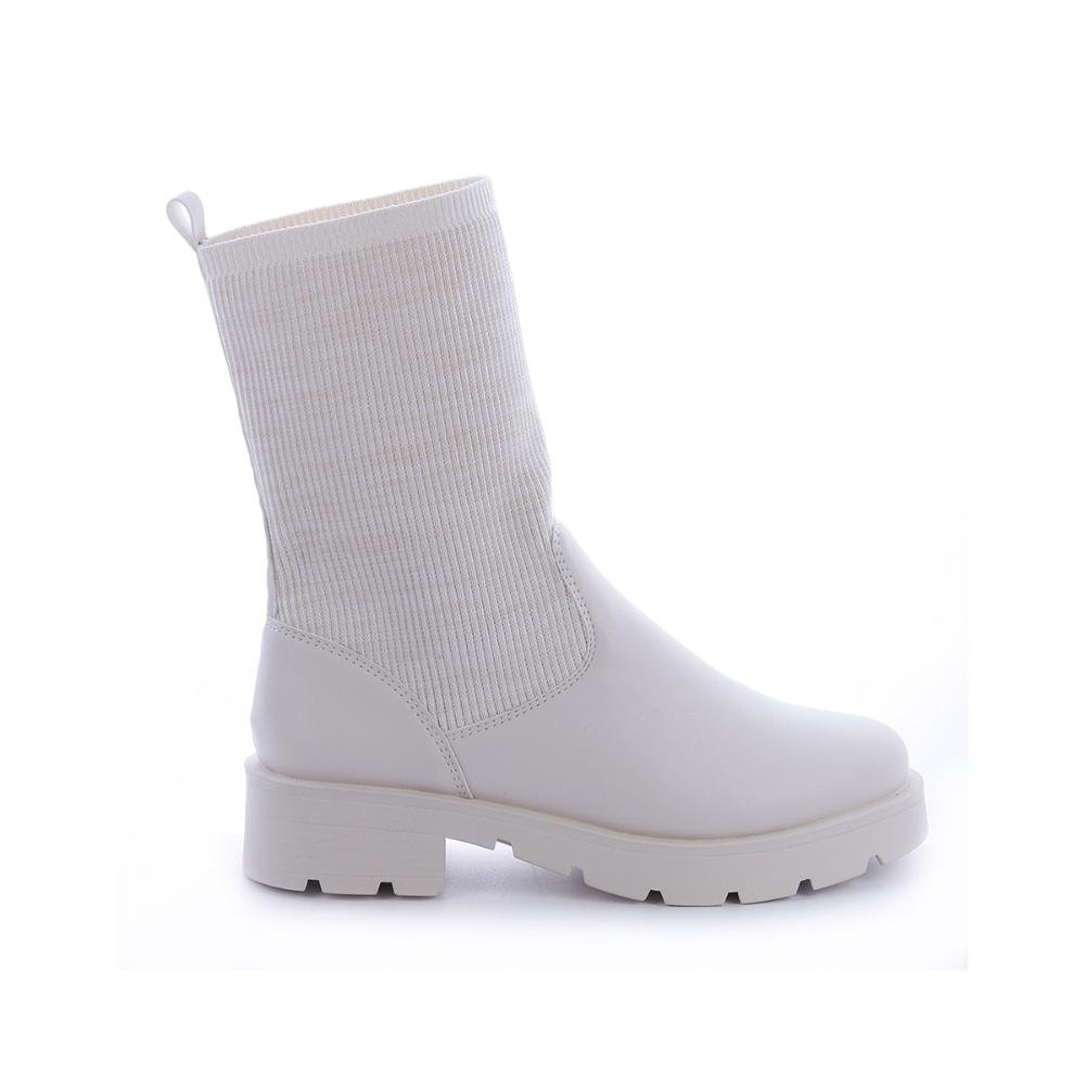 Bota Meia Rochelle Off White Branco 1