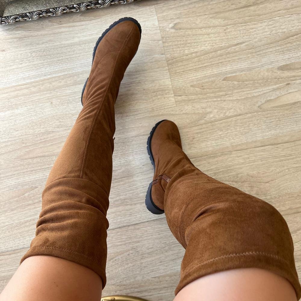 Bota Over Briana Caramelo Marrom 2