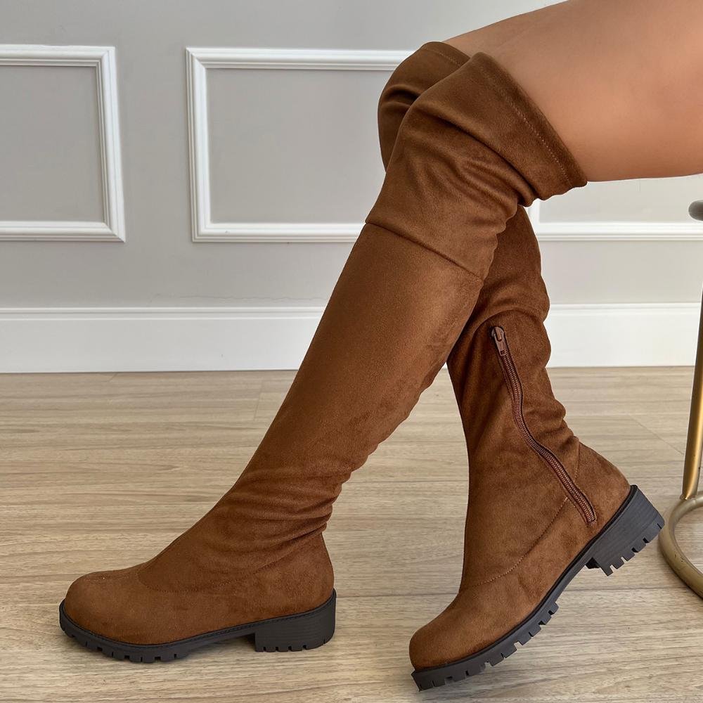 Bota Over Briana Caramelo Marrom 3