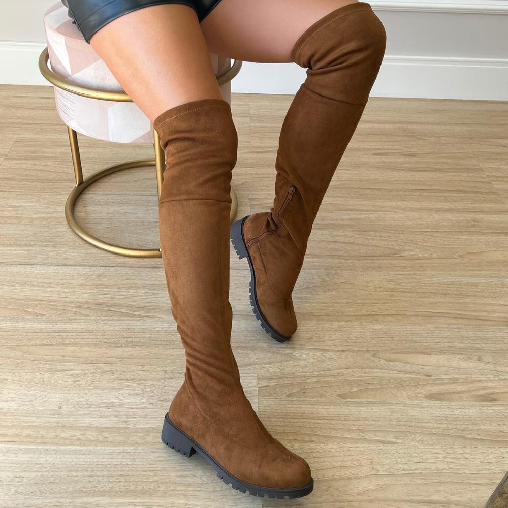 Bota Over Briana Caramelo Marrom 4