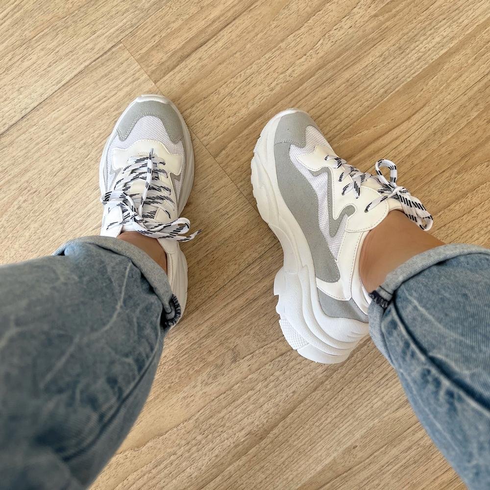 Tênis Chunky Ellie Branco Branco 2