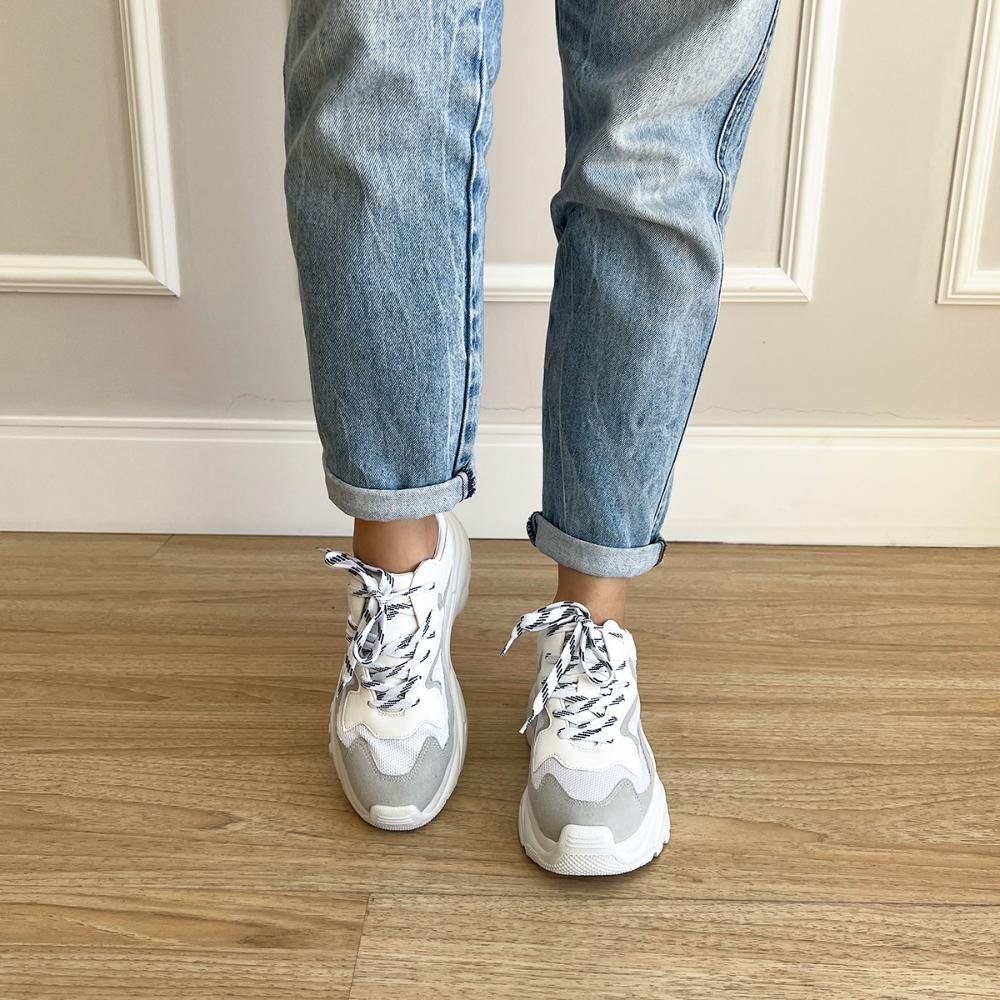 Tênis Chunky Ellie Branco Branco 3