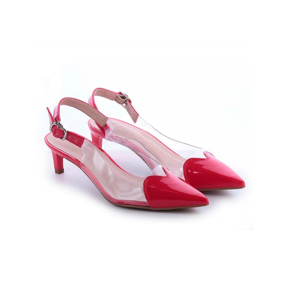 Scarpin Belly Vinil Vermelho Verniz Vermelho 3