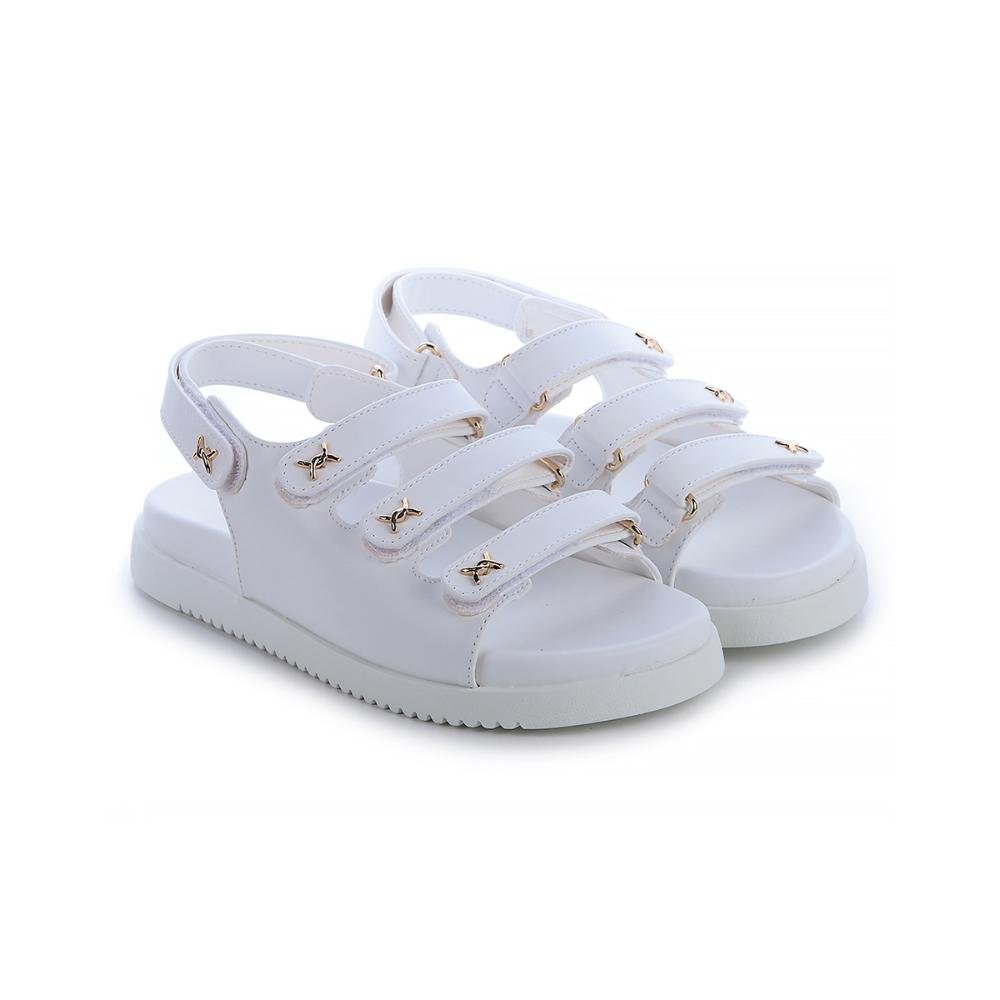 Sandália Papete Nicole Branco Branco 2