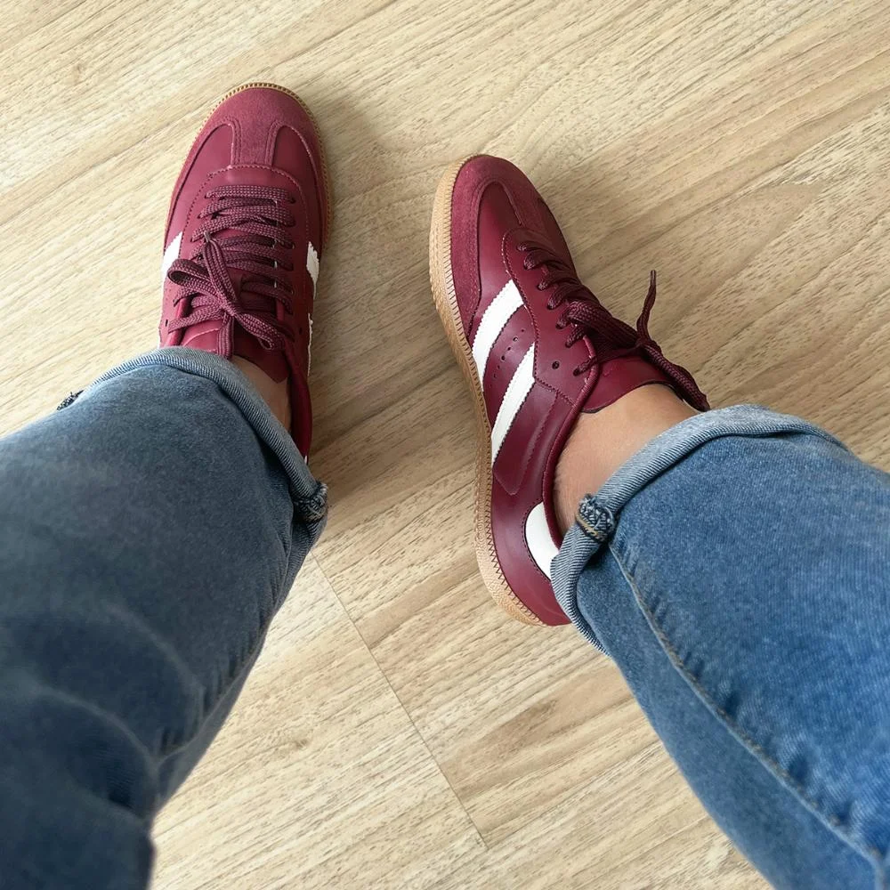 Tênis Flatform Manu Bordô Bordô 2