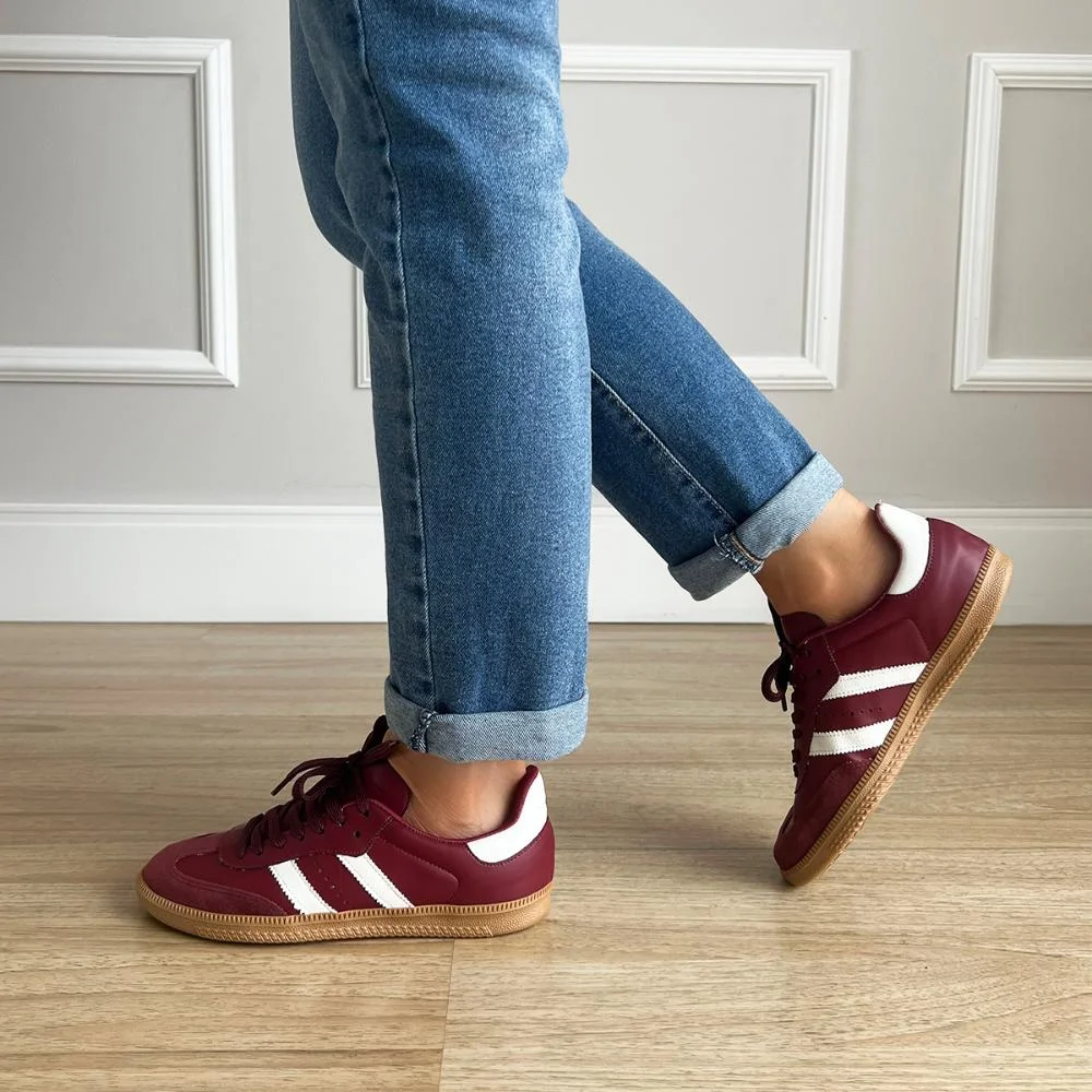 Tênis Flatform Manu Bordô Bordô 3