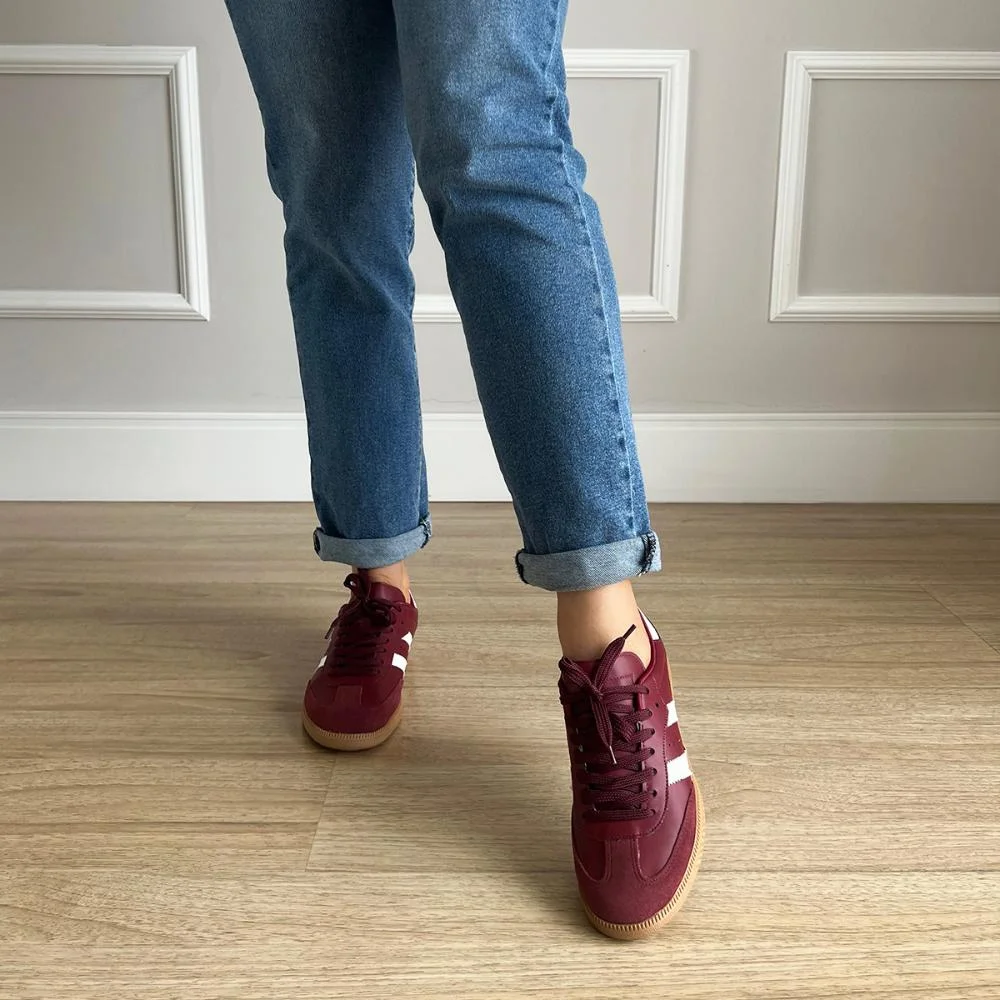 Tênis Flatform Manu Bordô Bordô 6