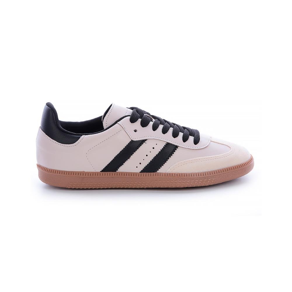 Tênis Flatform Manu Off White com Preto