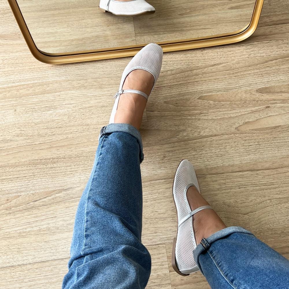 Sapatilha Helena Tela Prata 5