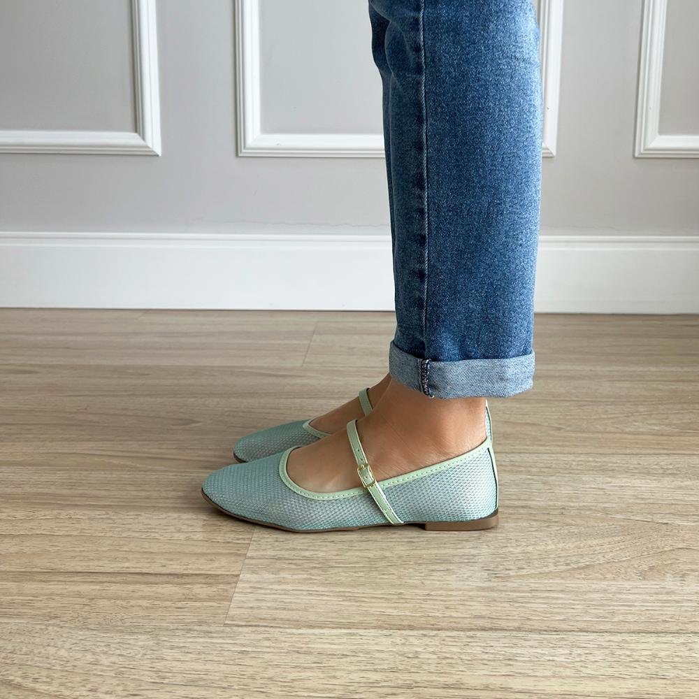 Sapatilha Helena Tela Verde Claro Verde 5