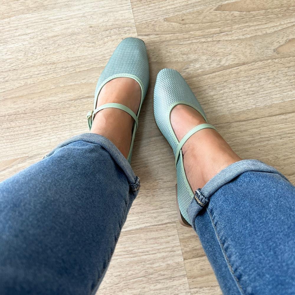 Sapatilha Helena Tela Verde Claro Verde 6