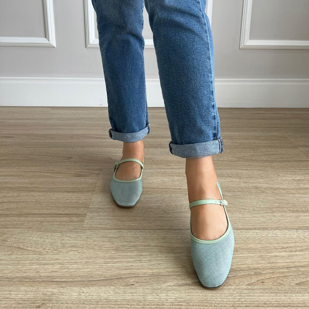 Sapatilha Helena Tela Verde Claro Verde 7