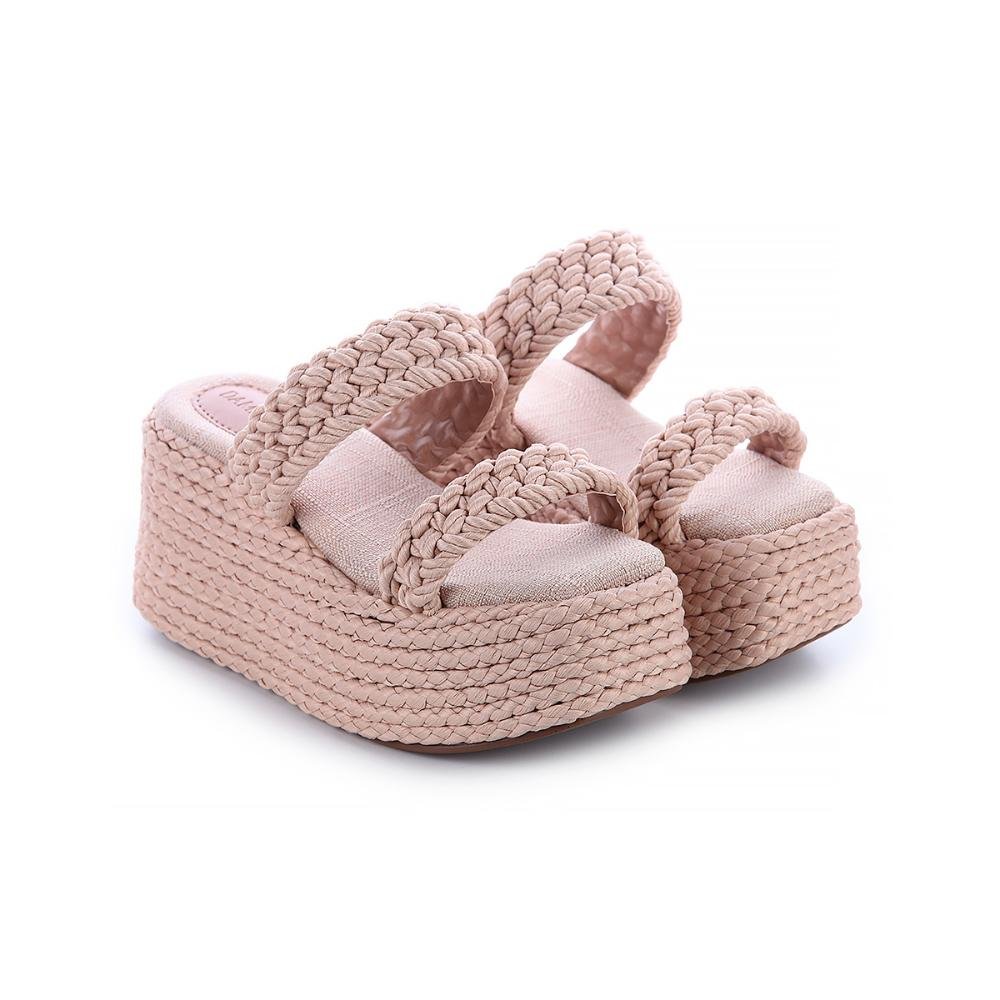 Sandália Tramada Karin Natural Bege 3