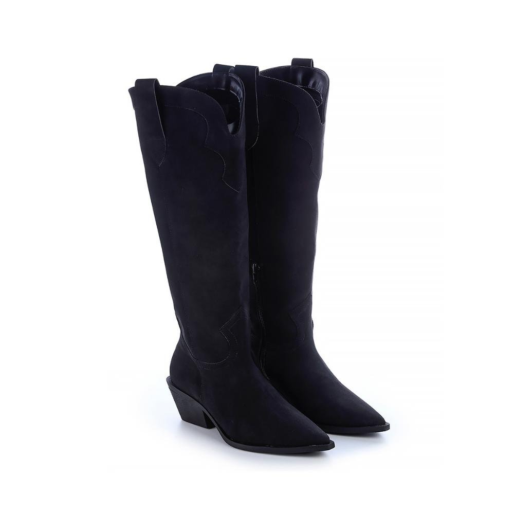 Bota Western Vivian Camurça Preto 3