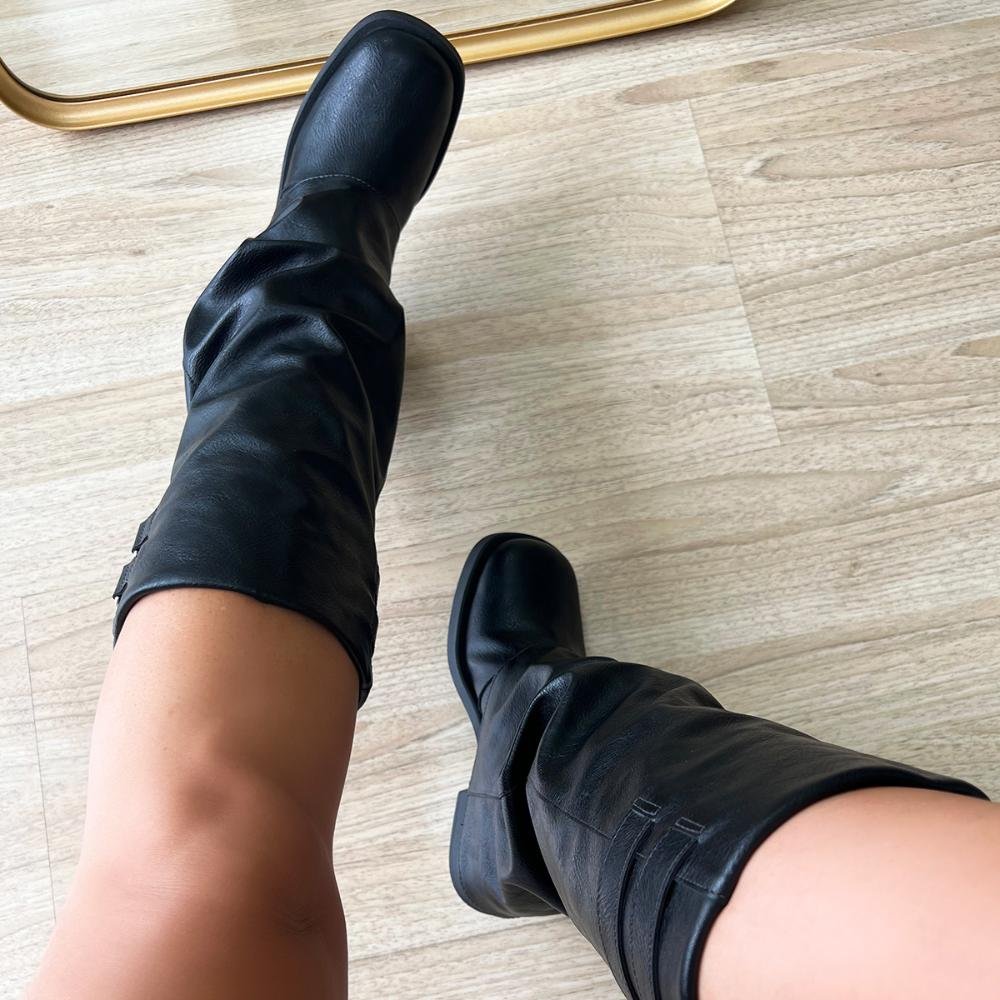 Bota Capa Mileny Preto Preto 7