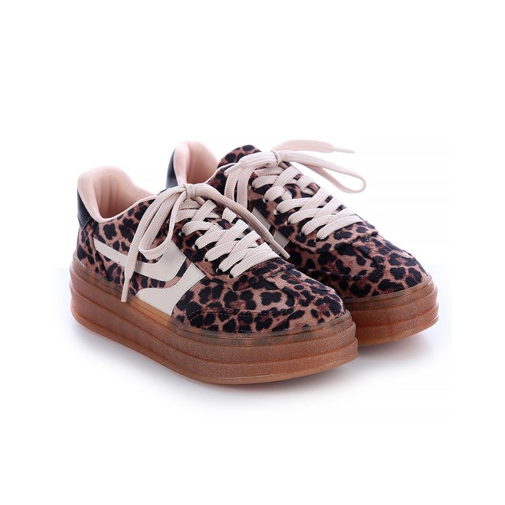 Tênis Plataforma Feminino Danni Onça Onça 3