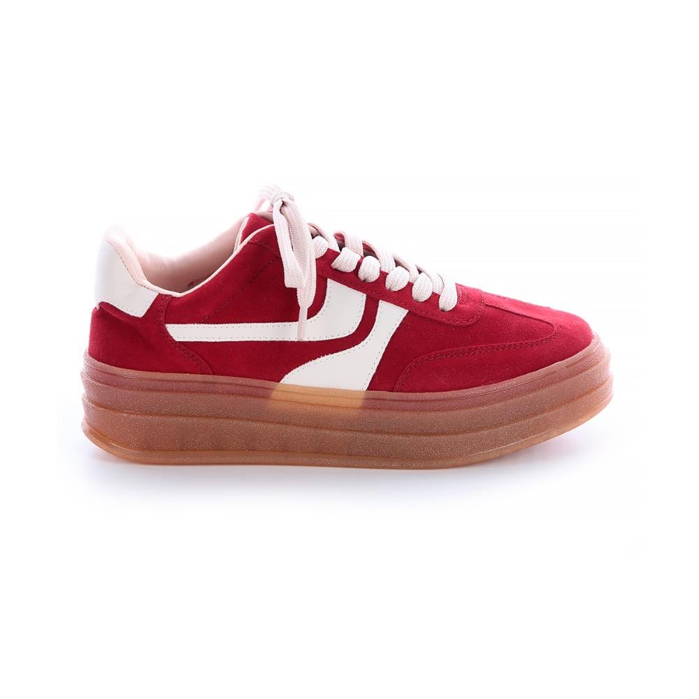 Tênis Plataforma Feminino Danni Vermelho Vermelho Renner