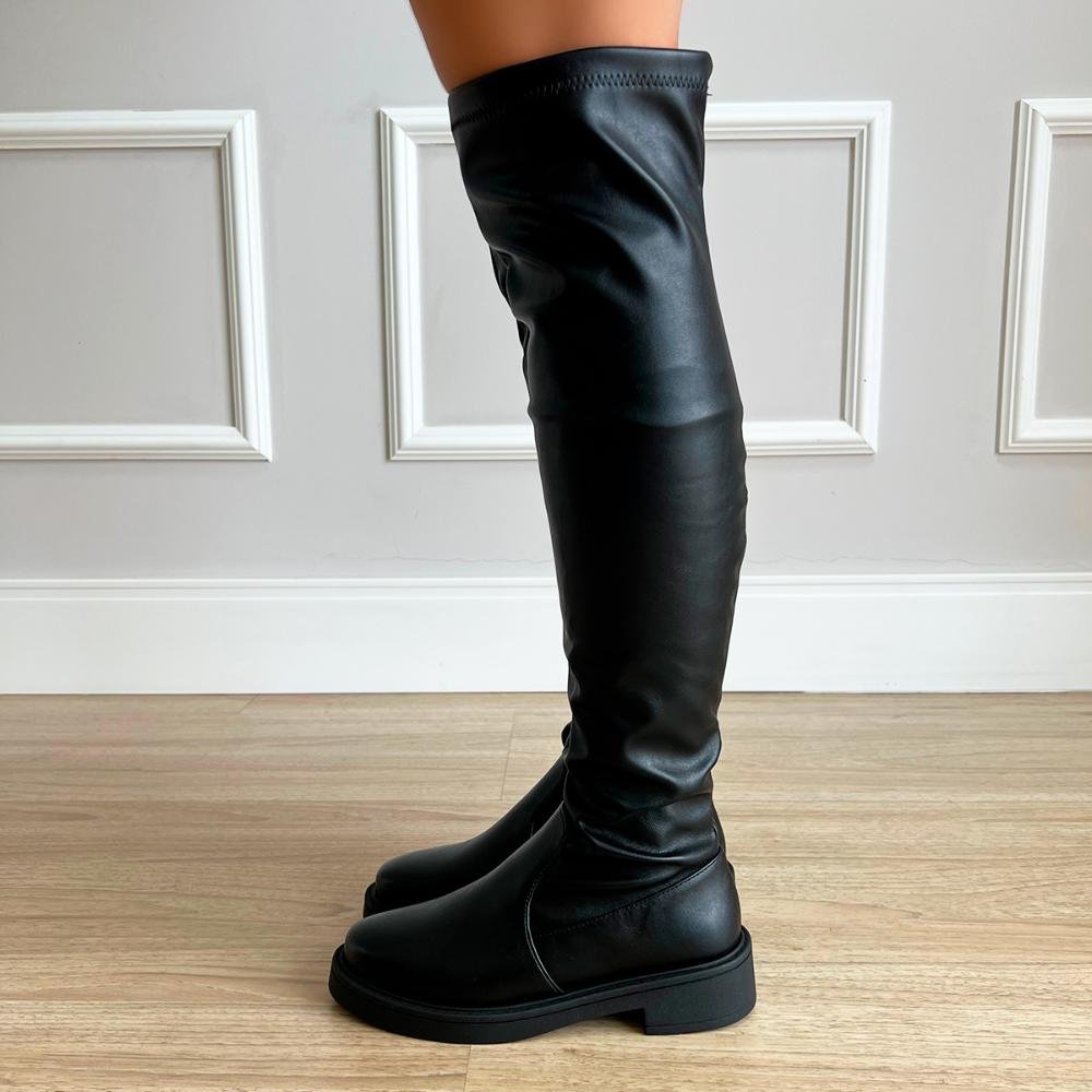 Bota Over The Knee Izzy Preto Preto 6