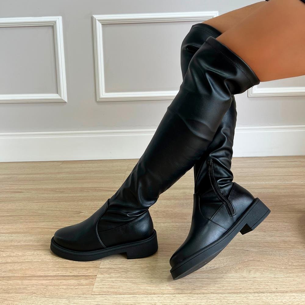 Bota Over The Knee Izzy Preto Preto 7