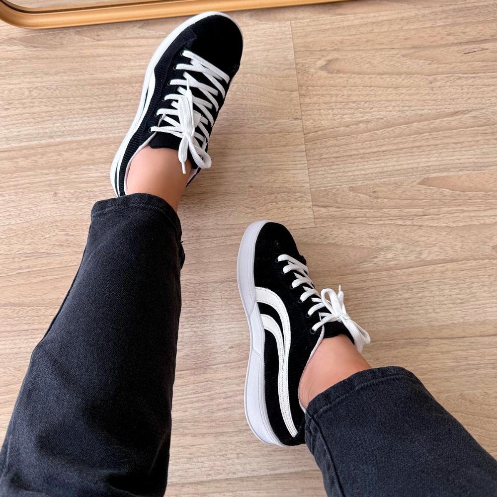 Tênis Feminino Classico Preto Preto 6