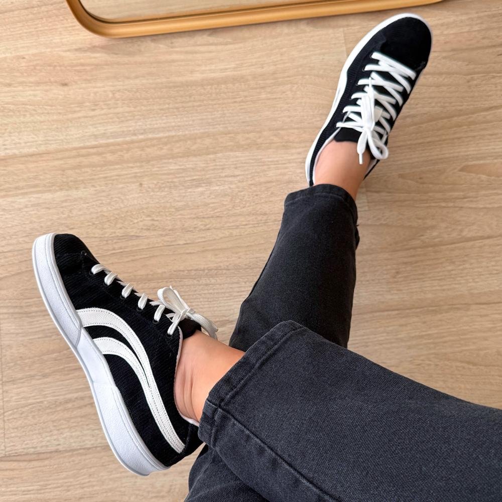 Tênis Feminino Classico Preto Preto 7