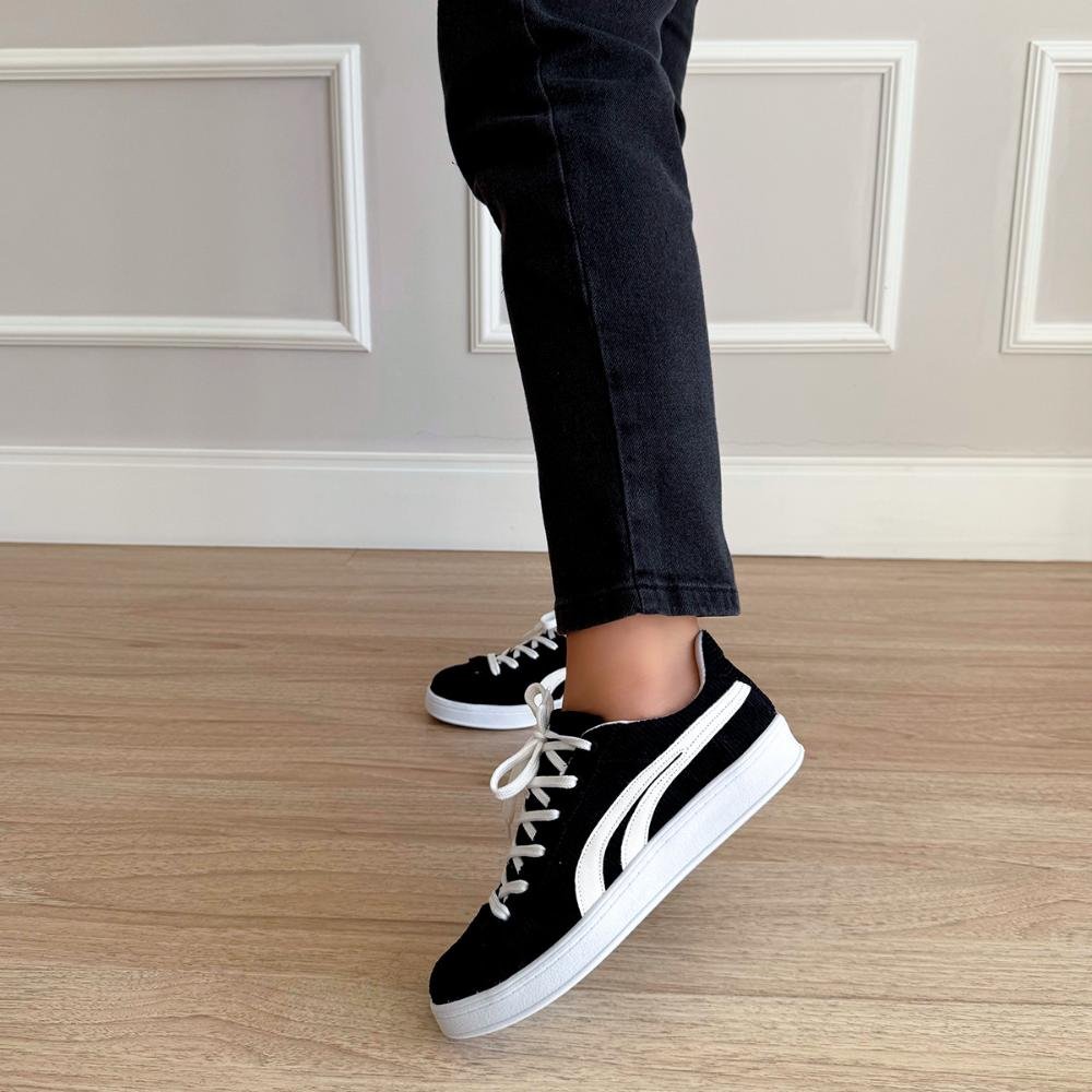 Tênis Feminino Classico Preto Preto 8
