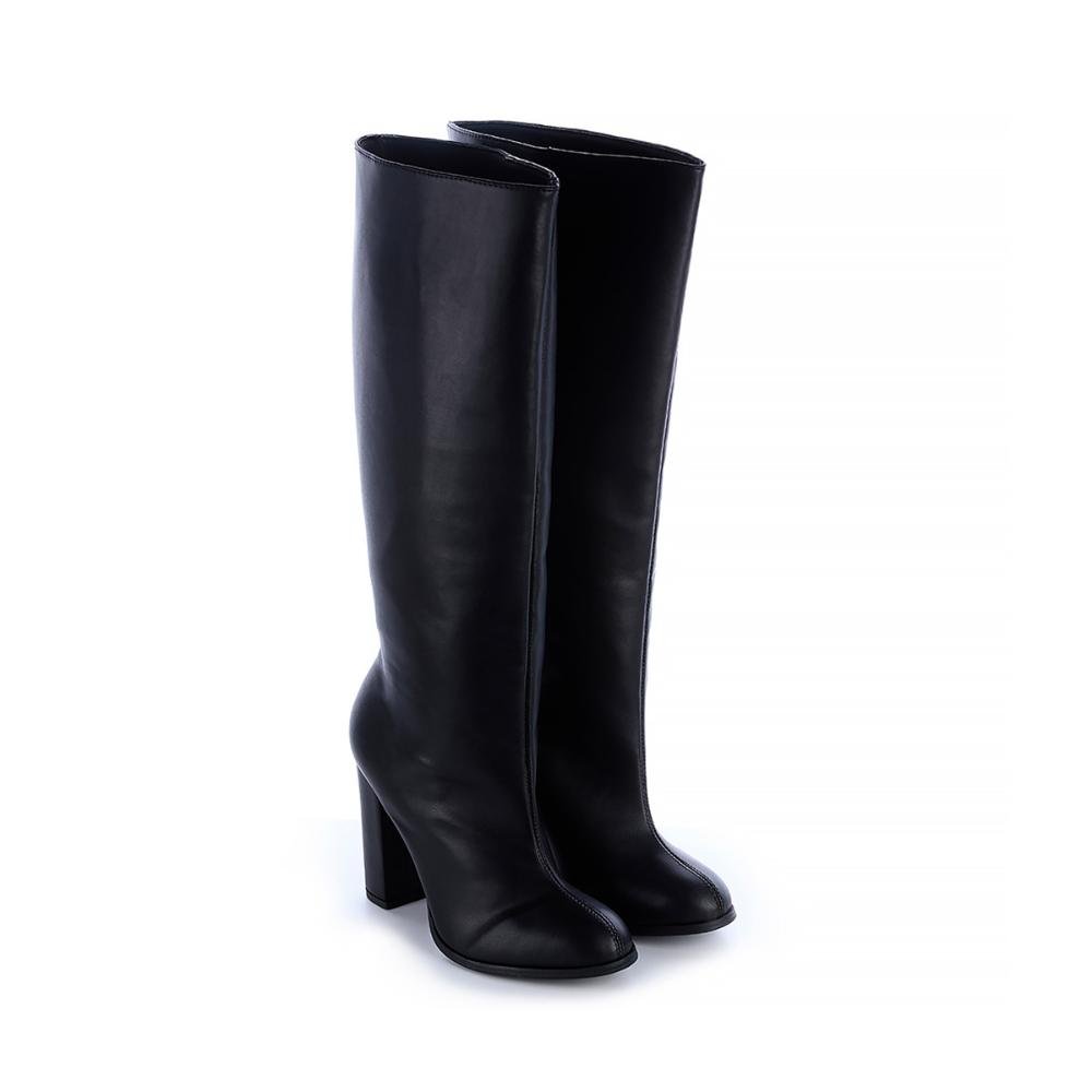 Bota Salto Bloco Jully Preto Preto 3