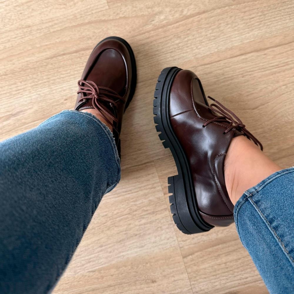 Mocassim Feminino Tratorado Julieta Marrom Marrom 2