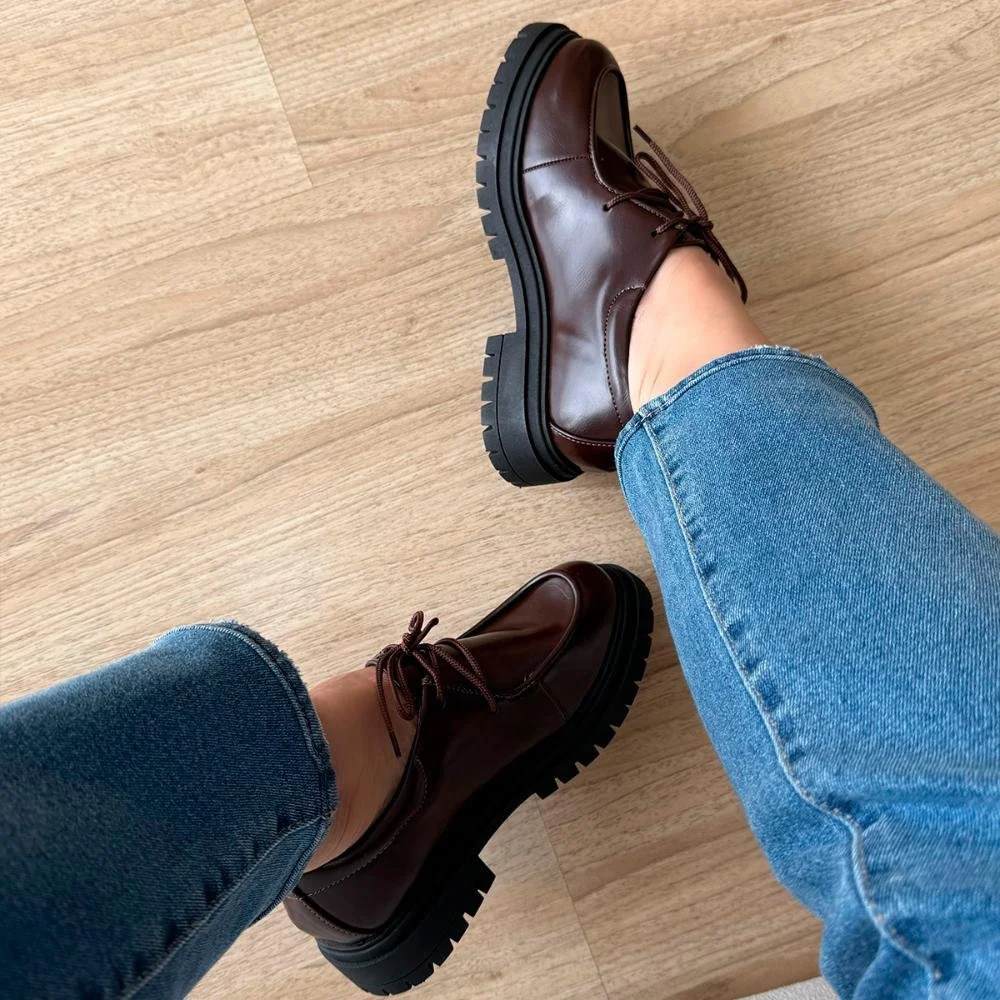 Mocassim Feminino Tratorado Julieta Marrom Marrom 5