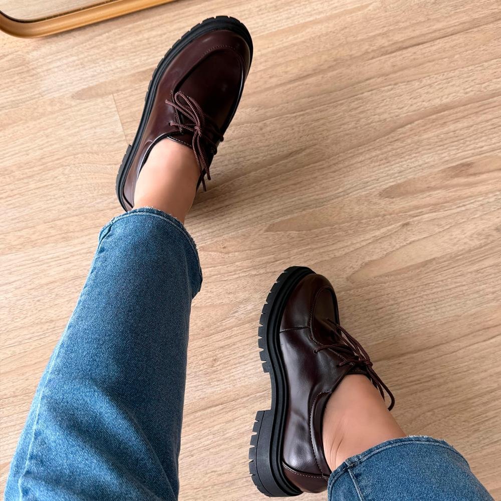 Mocassim Feminino Tratorado Julieta Marrom Marrom 6