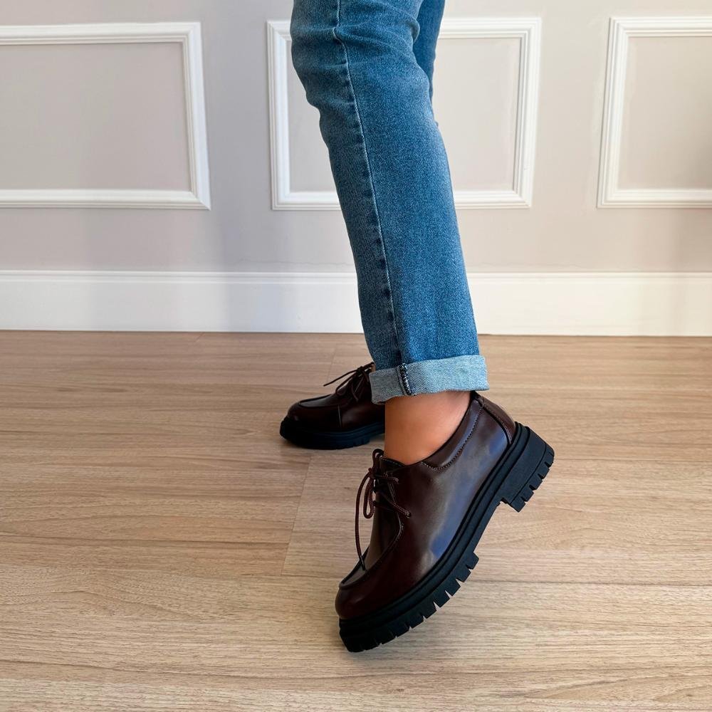 Mocassim Feminino Tratorado Julieta Marrom Marrom 7