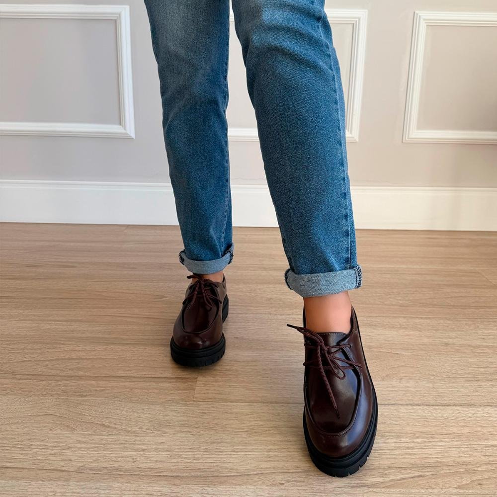 Mocassim Feminino Tratorado Julieta Marrom Marrom 8