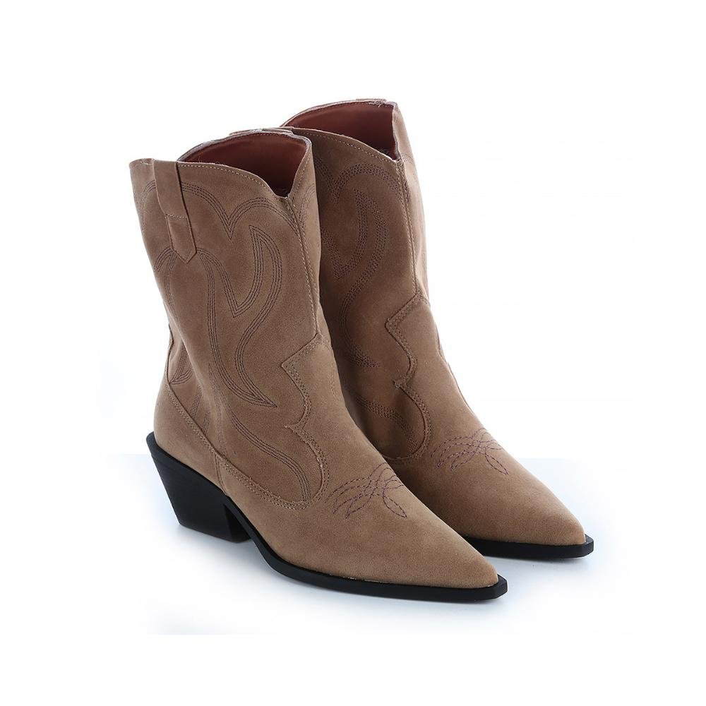 Bota Country Alanis Camurça Bege 3