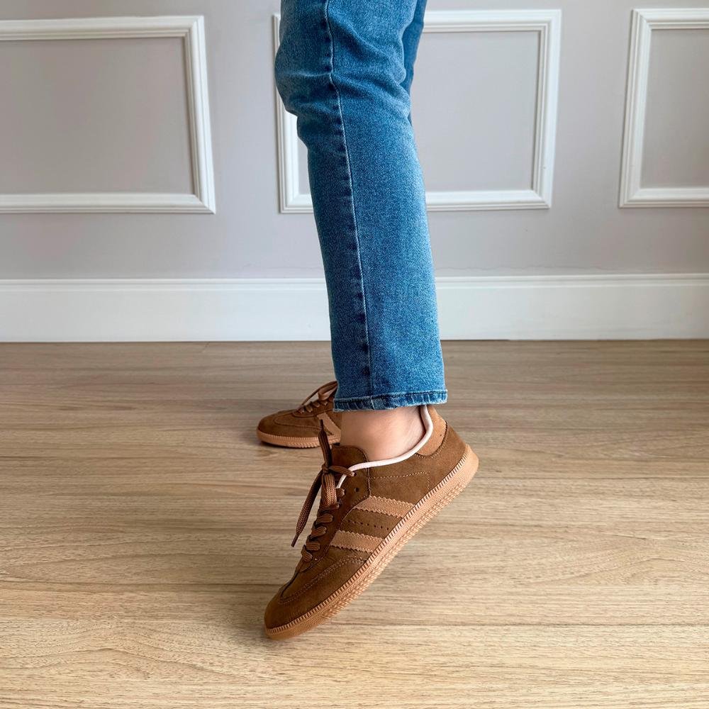 Tênis Flatform Manu Camurça Marrom 6