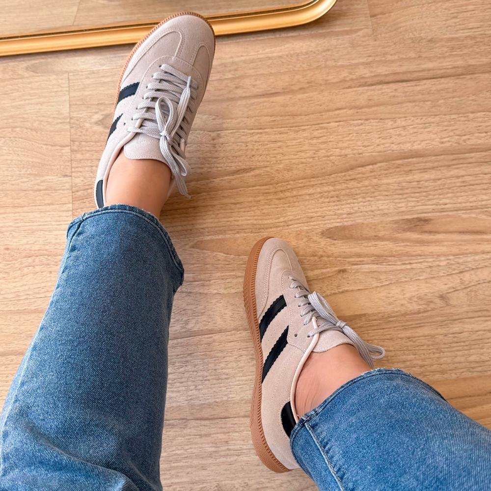 Tênis Flatform Manu Cinza com Preto Cinza 8